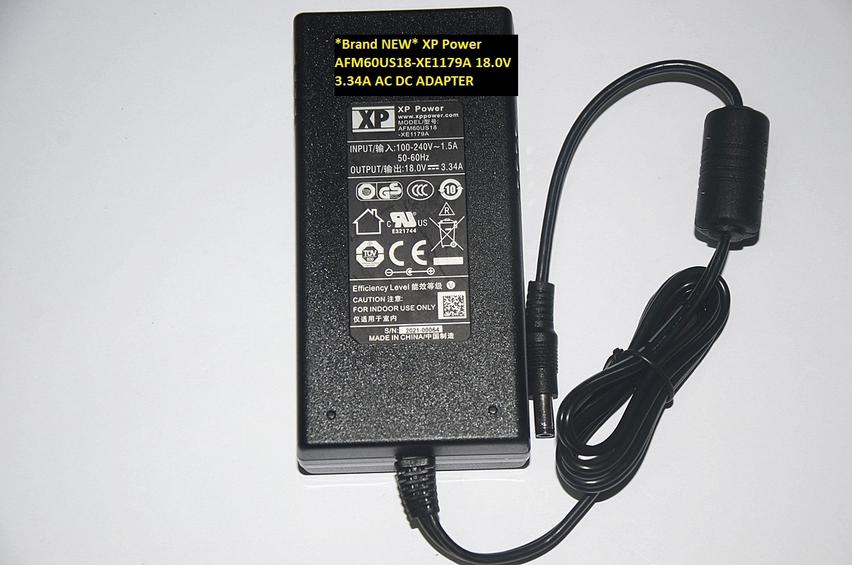 *Brand NEW* 5.5*2.1 18.0V 3.34A XP Power AFM60US18-XE1179A AC DC ADAPTER